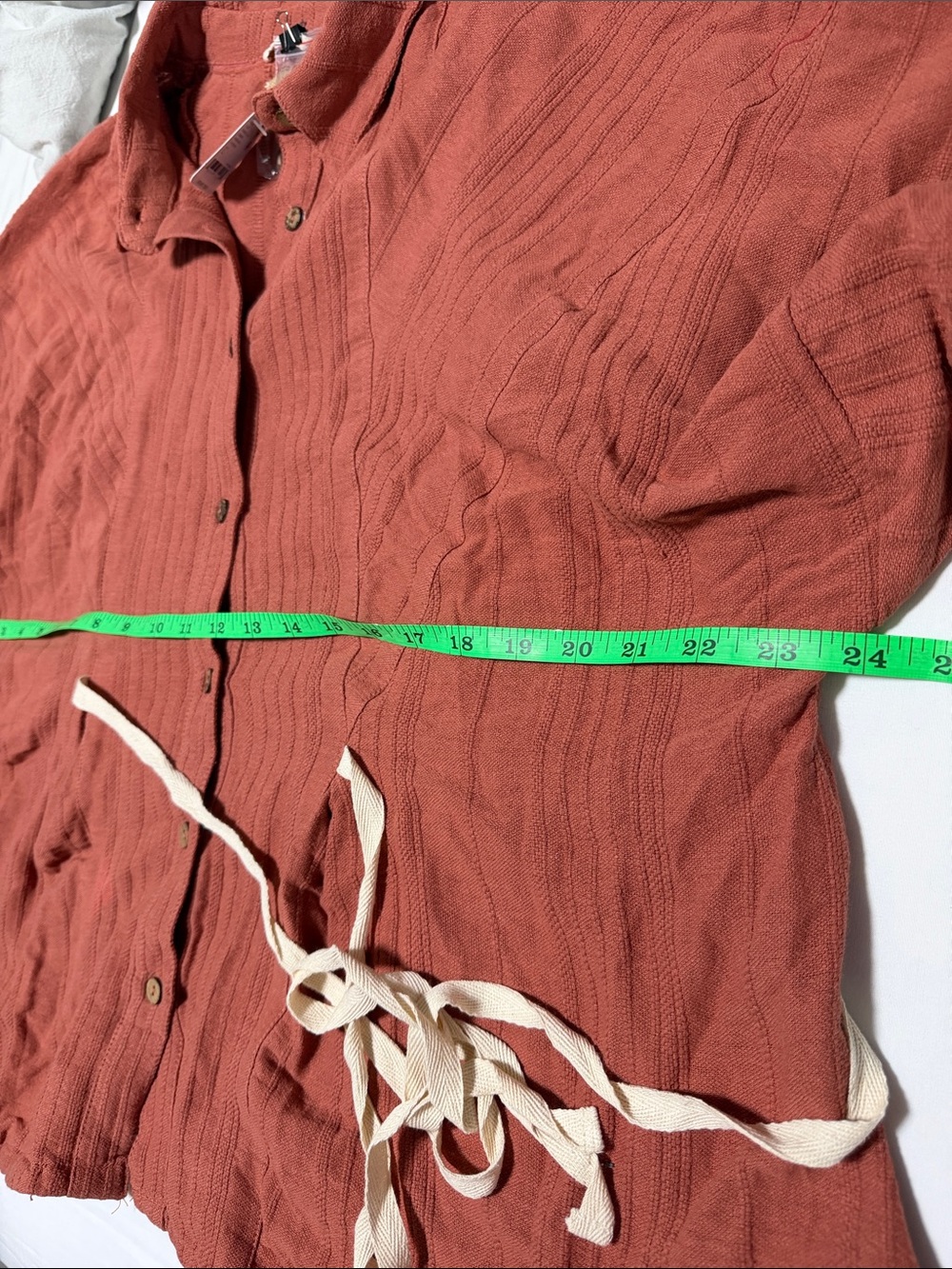 Free People Ansley Shirt  in Baked Clay - Picture 8 of 10